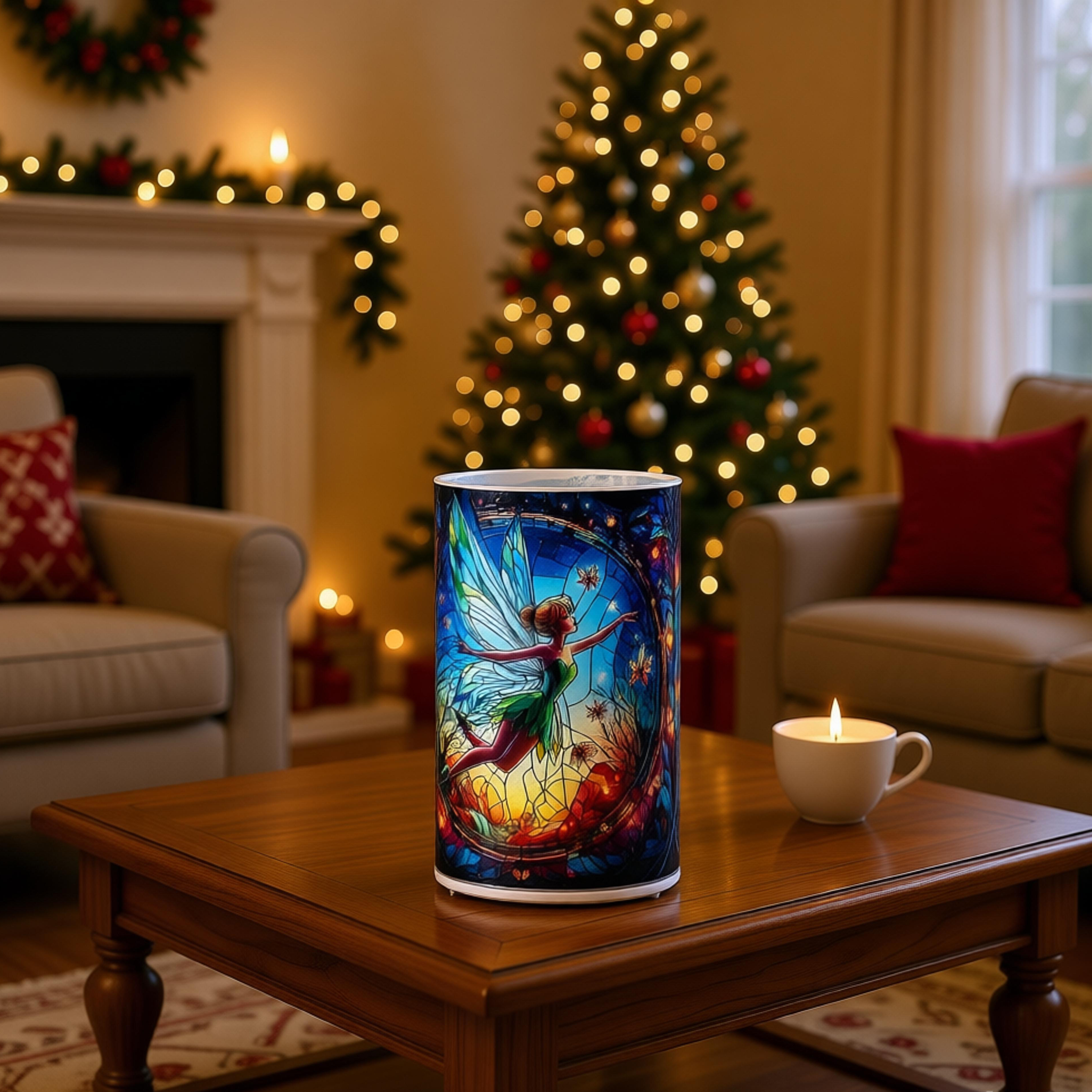 LED GLASS CANDLE HOLDER JESUS 