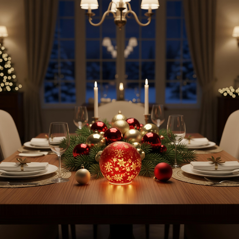 GLASS LED ORNAMENTS