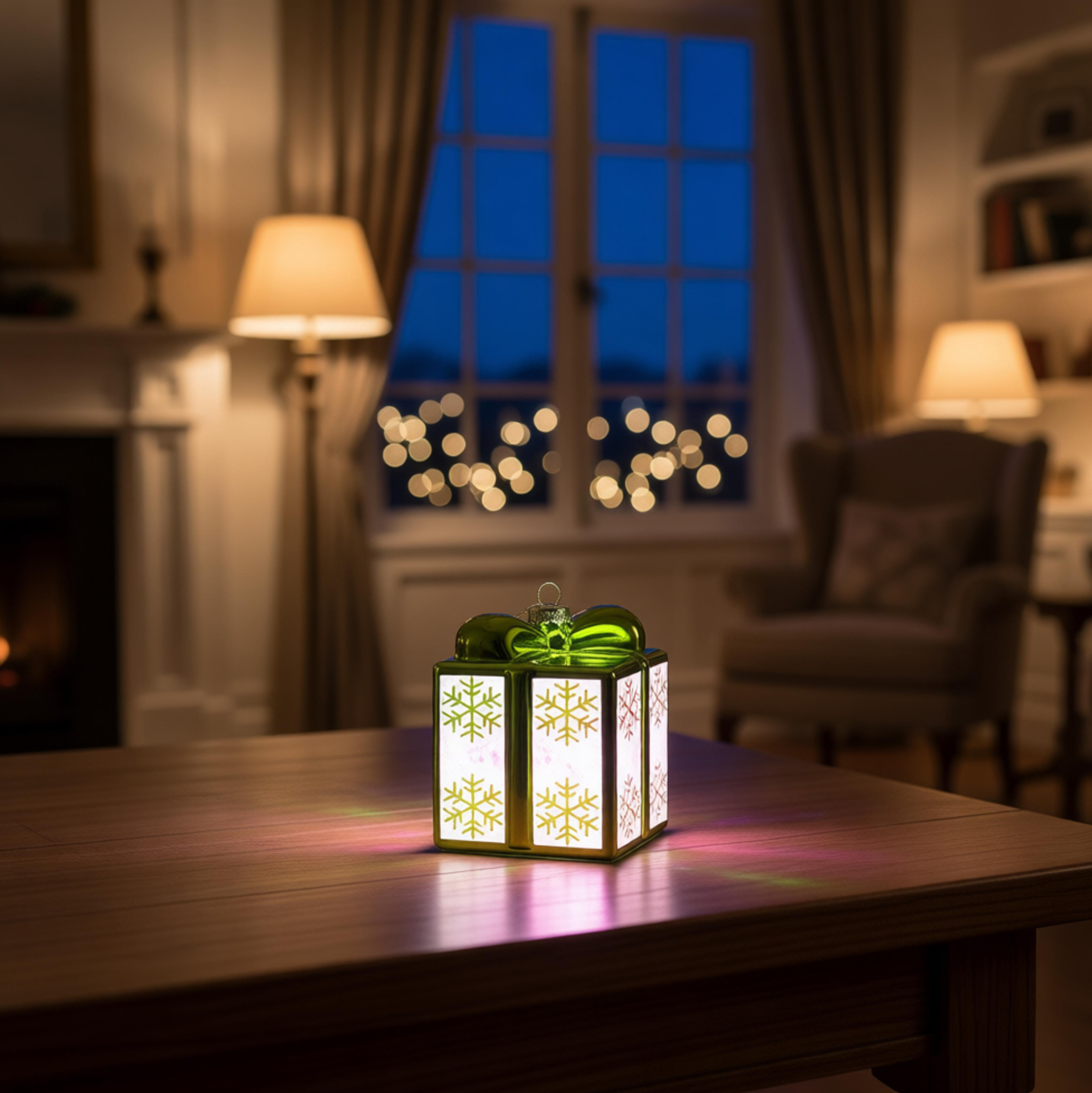 GLASS LED ORNAMENTS