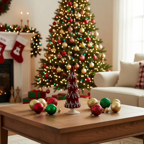 GLASS LED ORNAMENTS