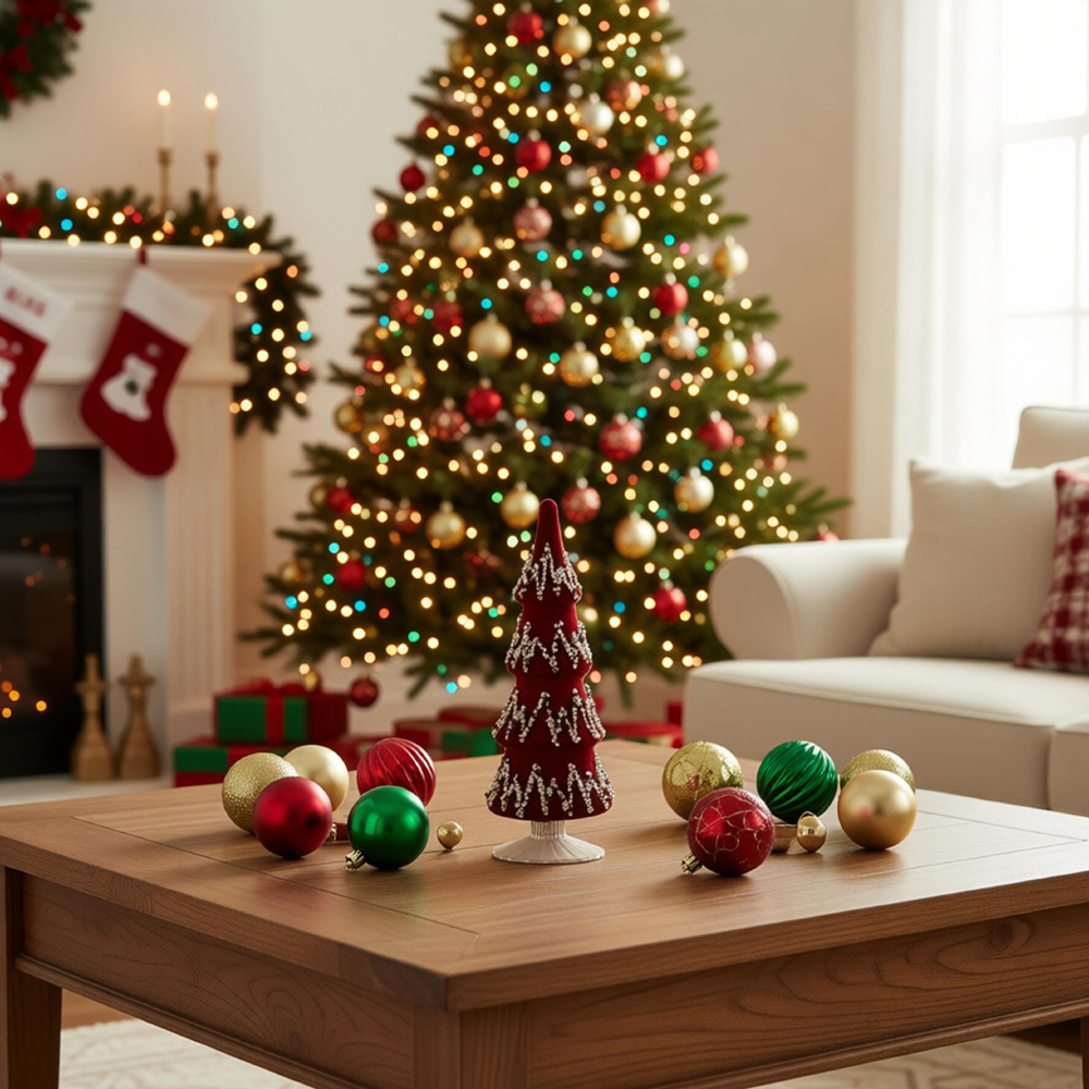 GLASS LED ORNAMENTS