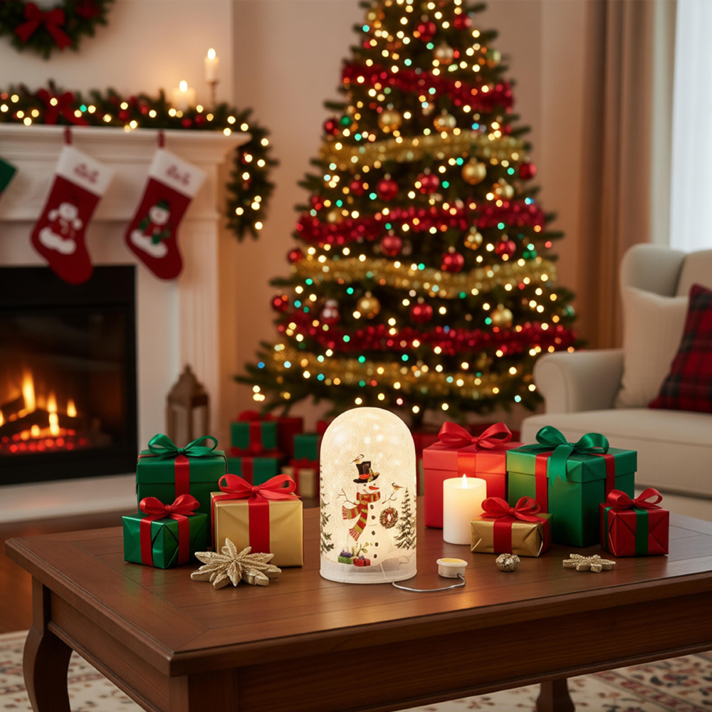 GLASS LED ORNAMENTS