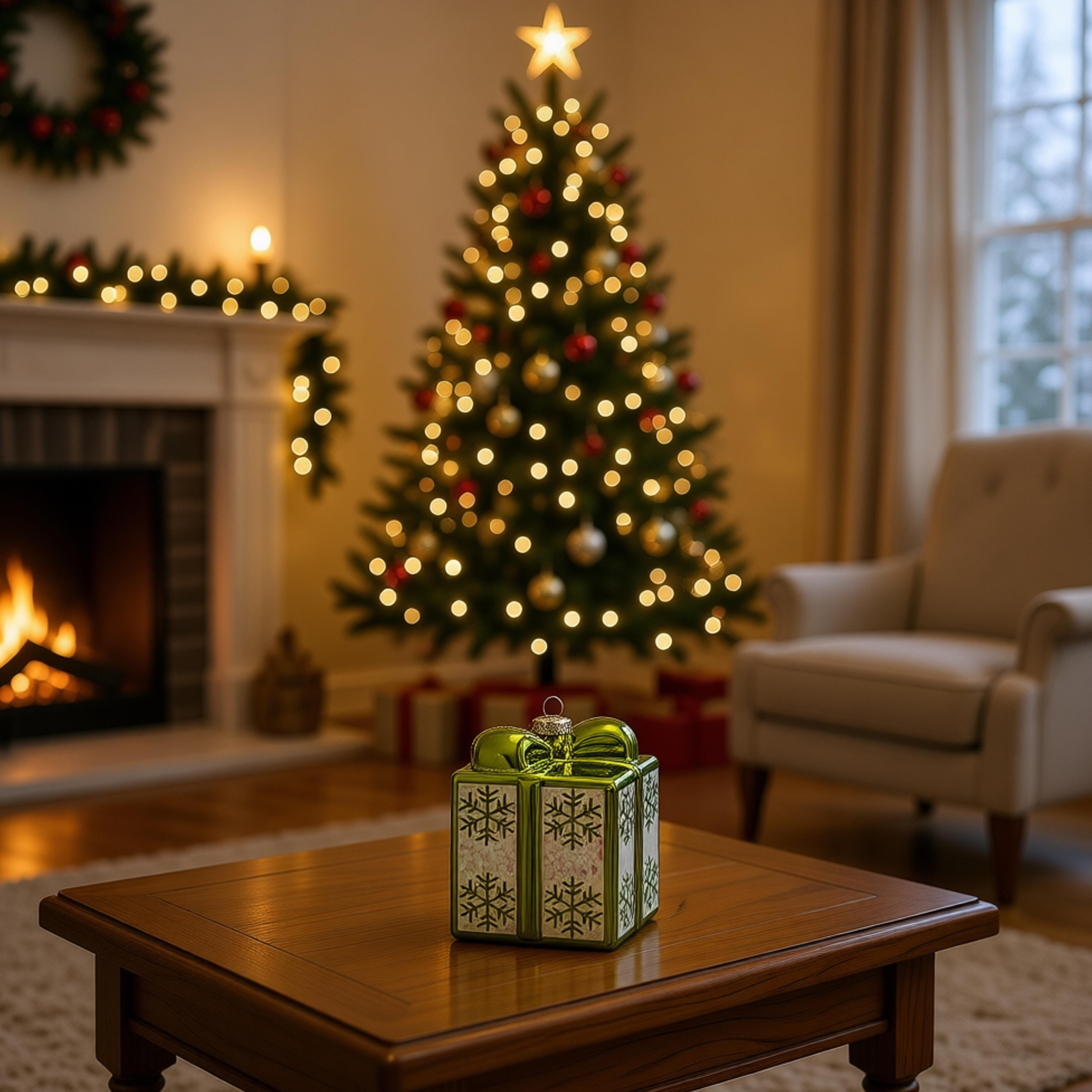 GLASS LED ORNAMENTS
