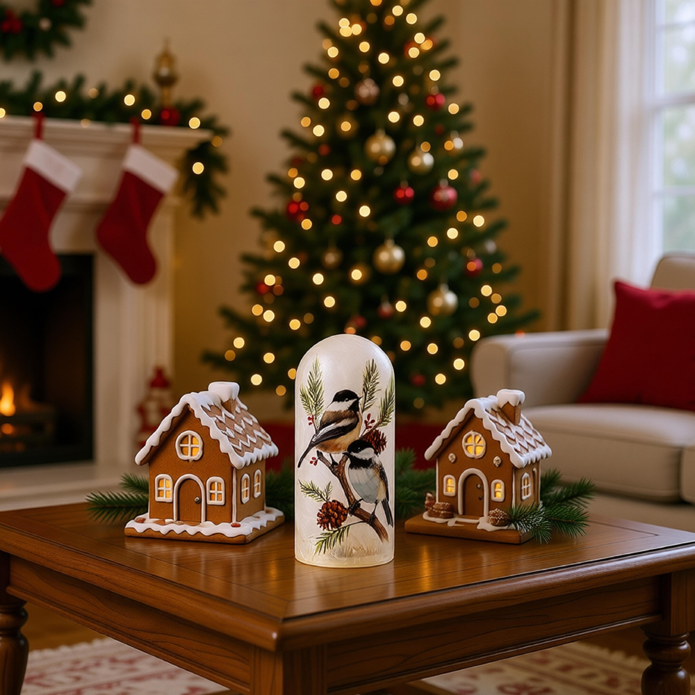 GLASS LED ORNAMENTS