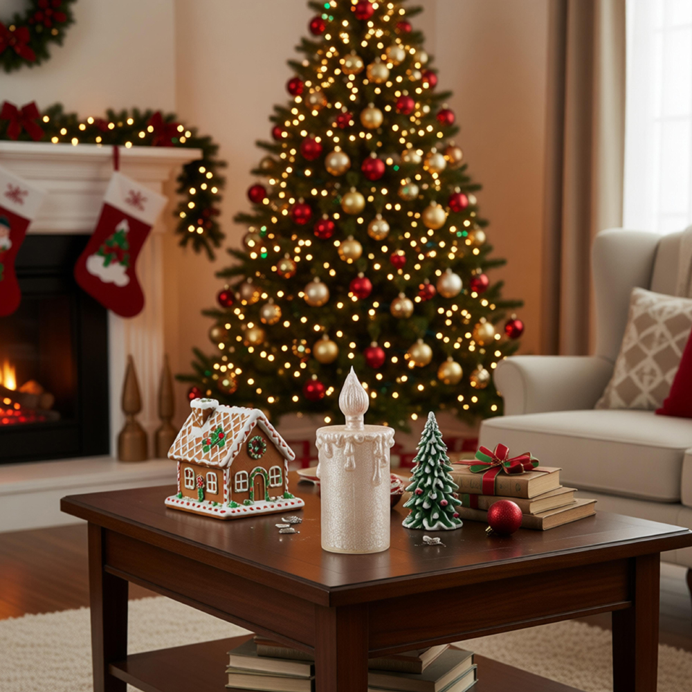 GLASS LED ORNAMENTS