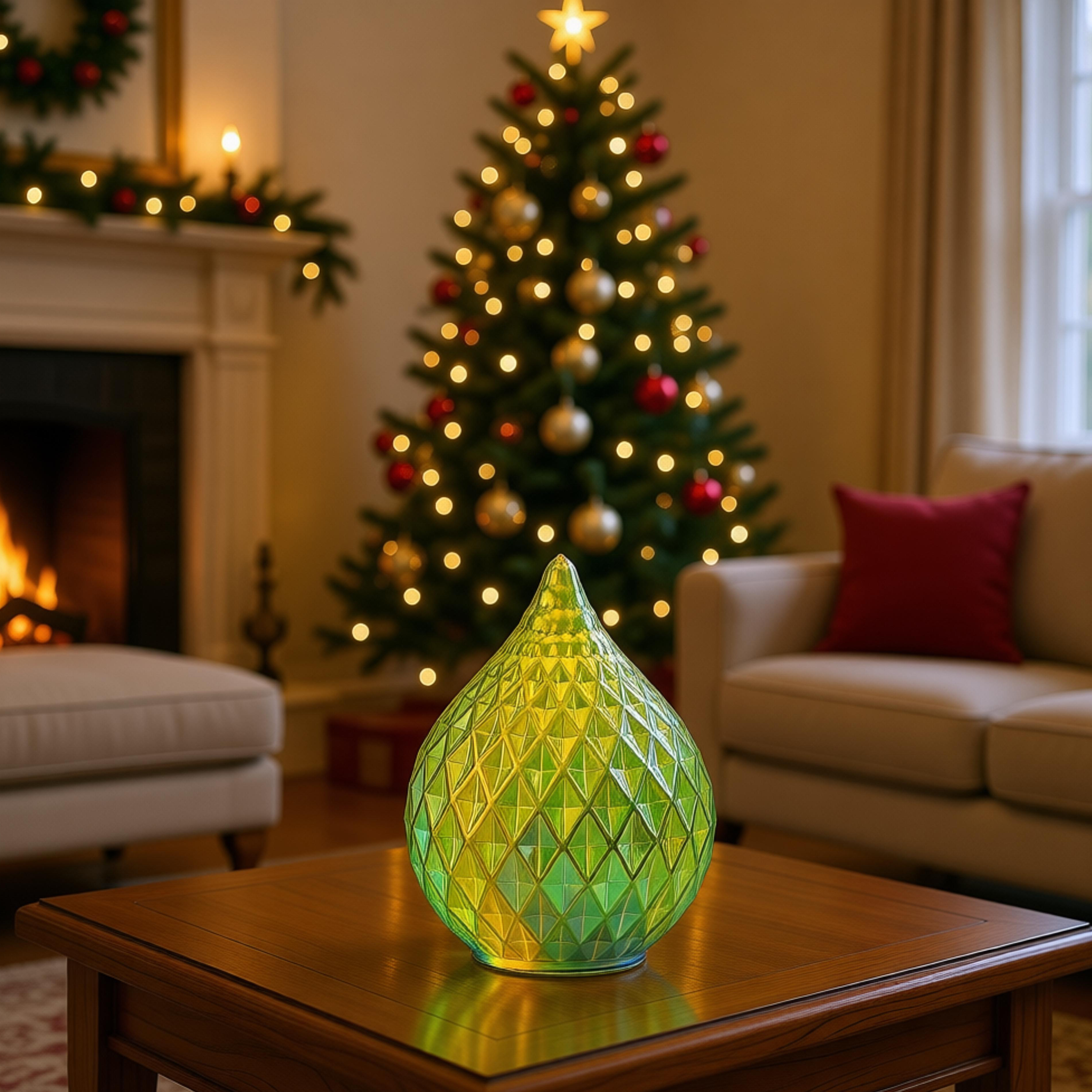 GLASS LED ORNAMENTS