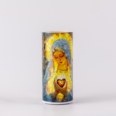  Glass Candle Holder with LED