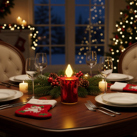 GLASS LED ORNAMENTS