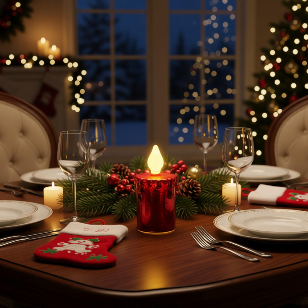 GLASS LED ORNAMENTS