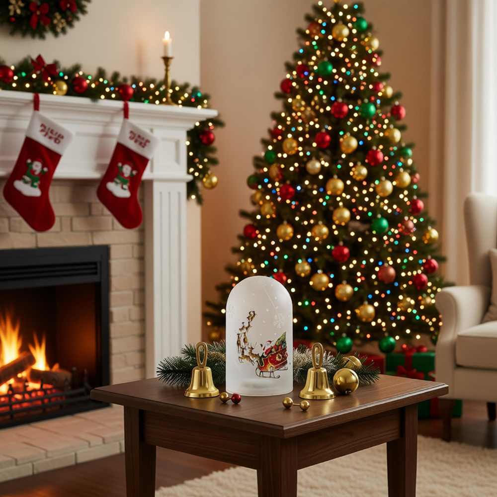 GLASS LED ORNAMENTS