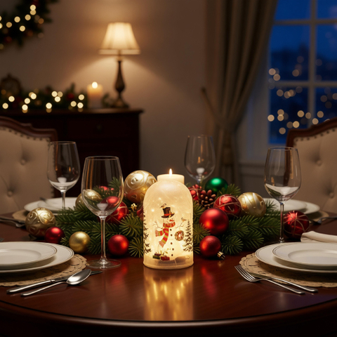 GLASS LED ORNAMENTS