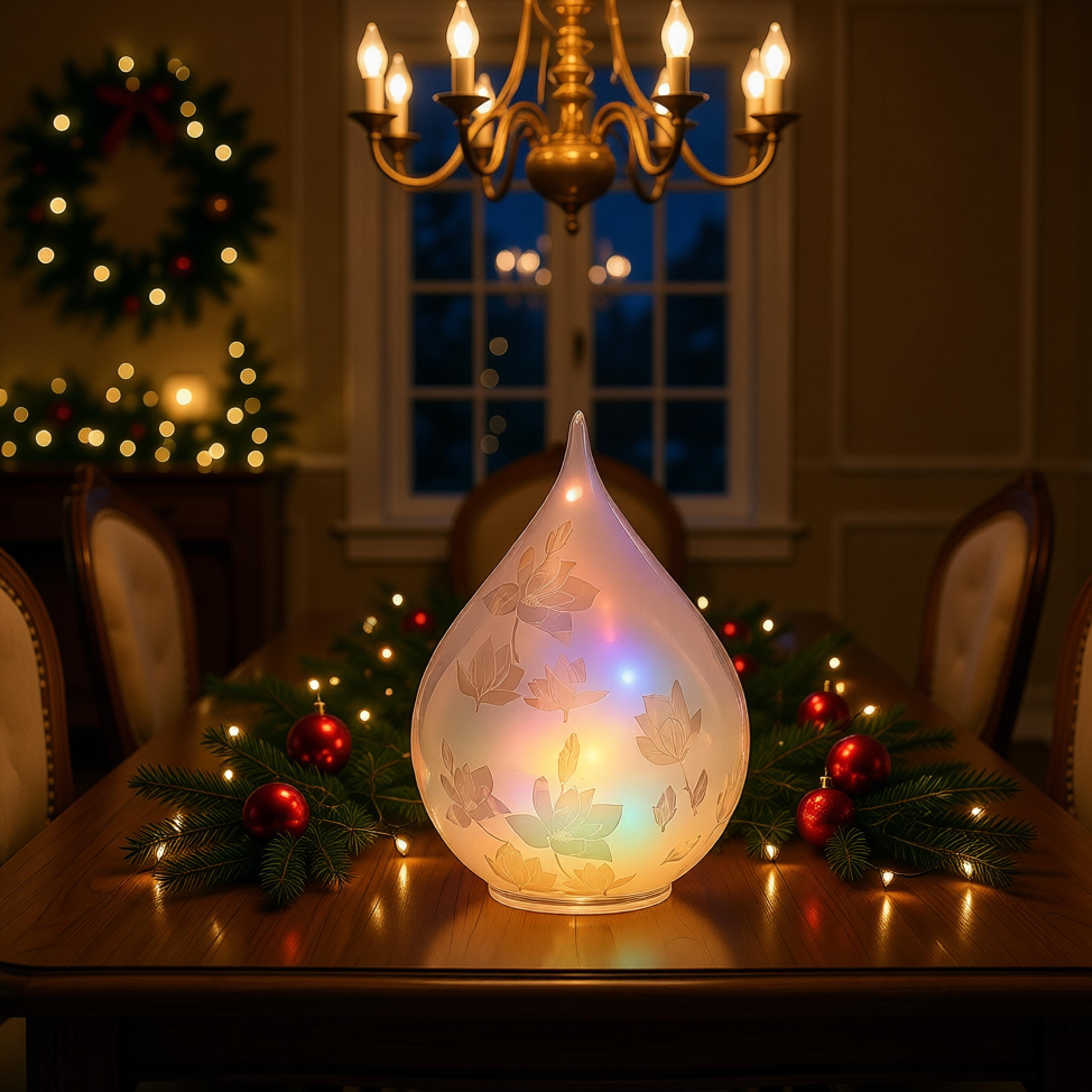 GLASS LED ORNAMENTS
