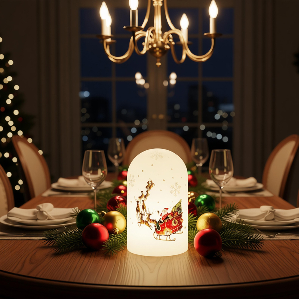 GLASS LED ORNAMENTS