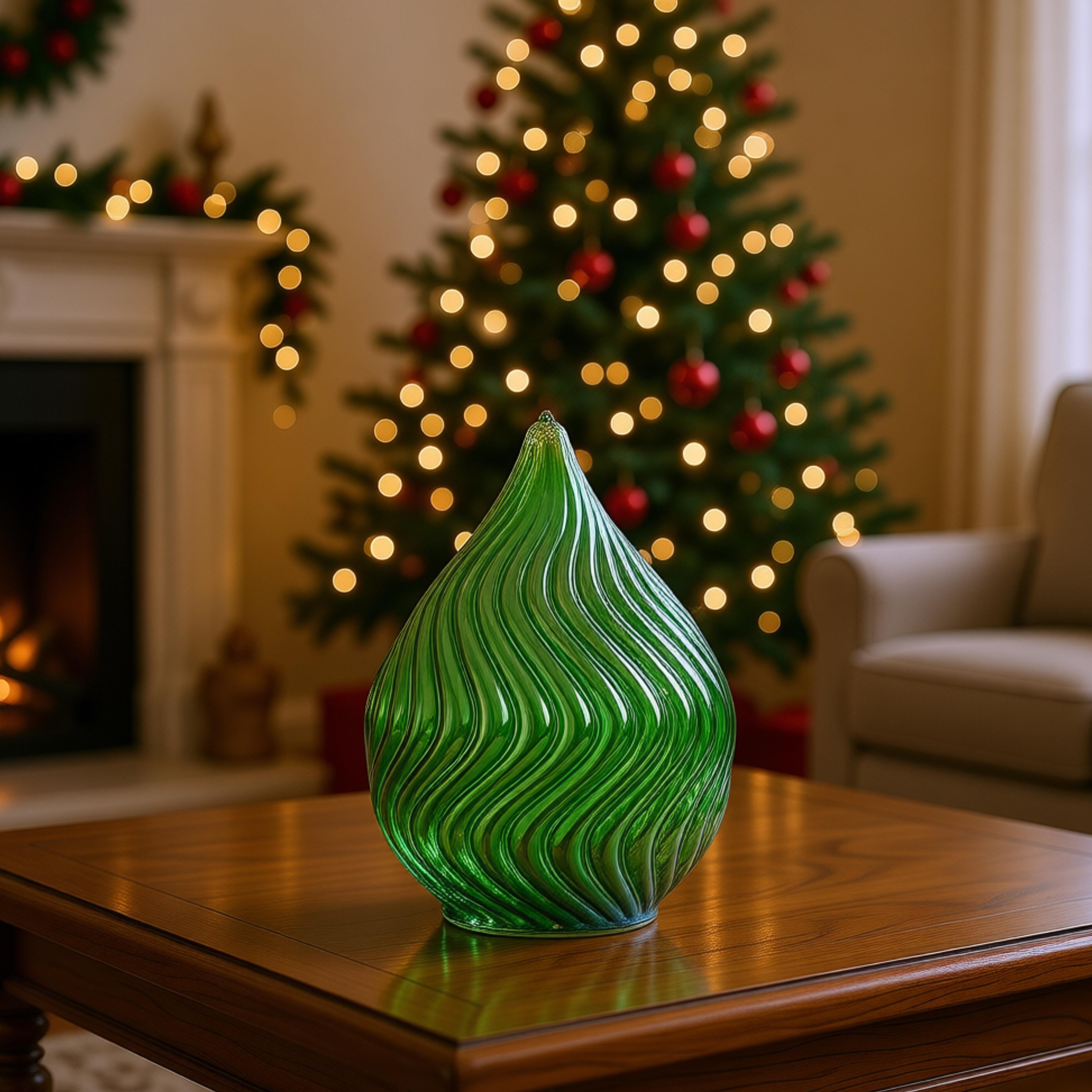GLASS LED ORNAMENTS