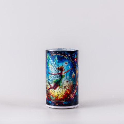 LED GLASS CANDLE HOLDER JESUS 