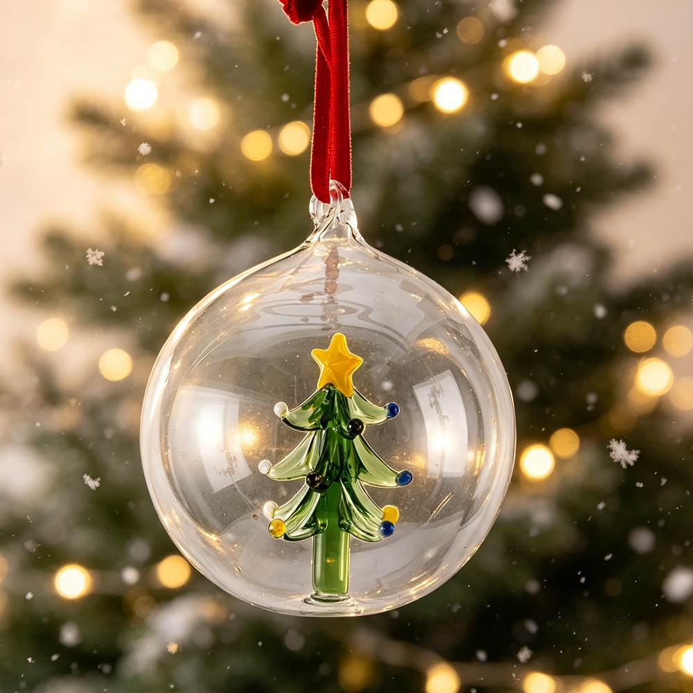 Glass Christmas ball for Party Decoration