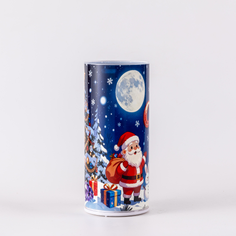 LED GLASS CANDLE HOLDER JESUS 