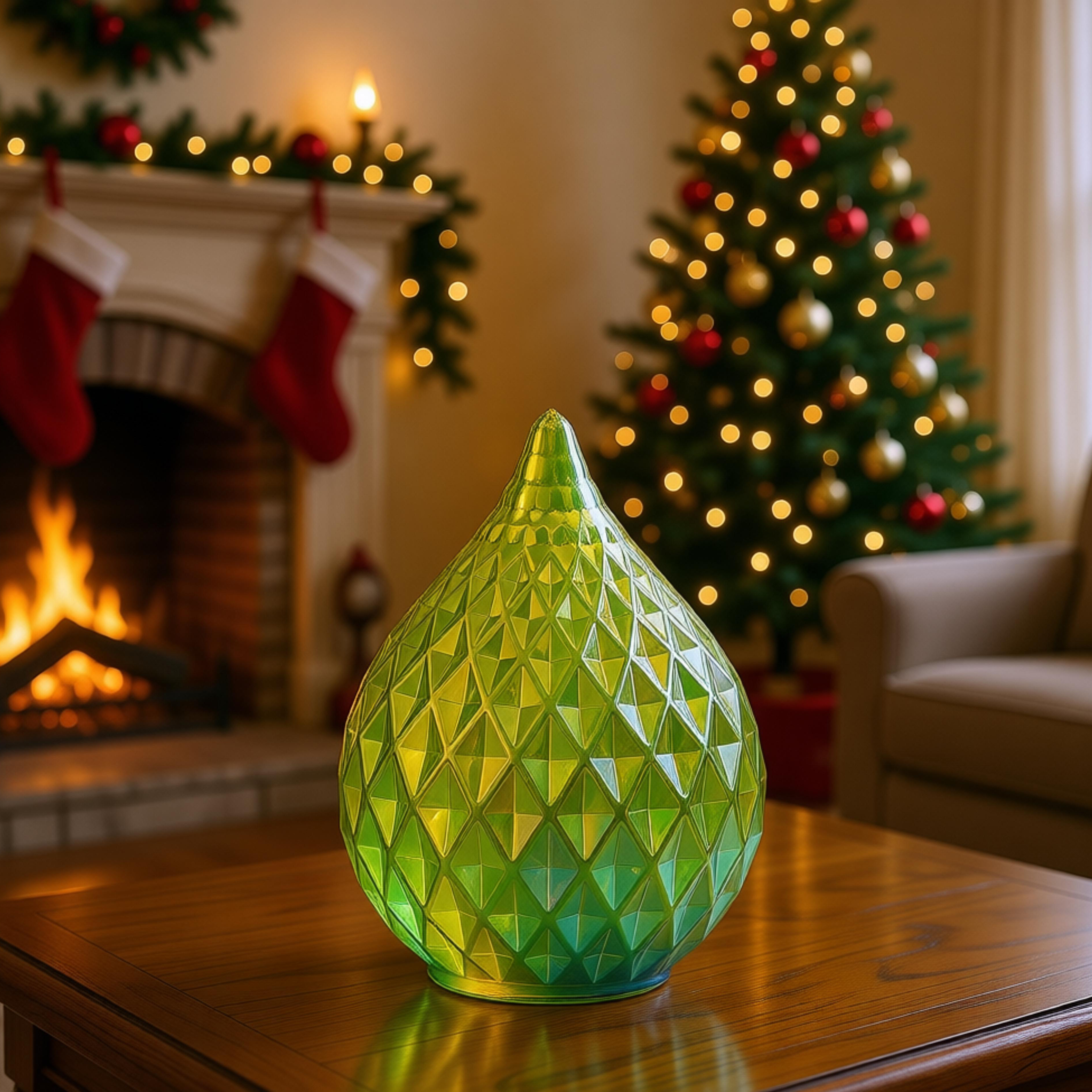 GLASS LED ORNAMENTS