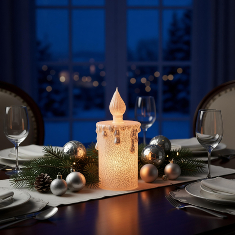 GLASS LED ORNAMENTS