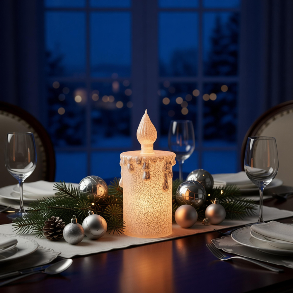 GLASS LED ORNAMENTS