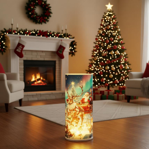 LED GLASS CANDLE HOLDER JESUS 
